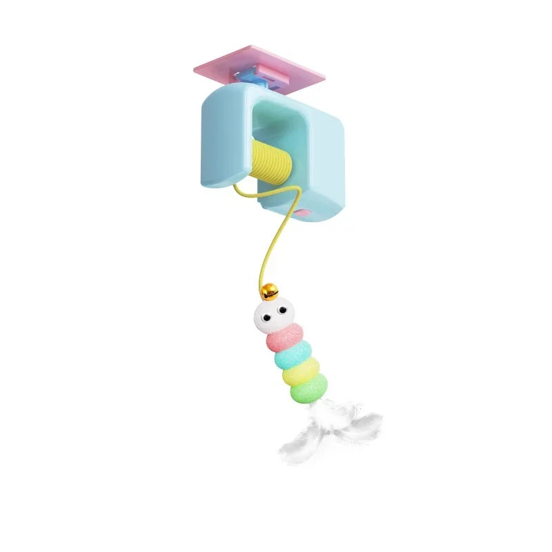 Popular new interactive electric cat toys for hanging inside doors. Automatic cat ball toys for self play.