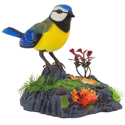 Sound Voice Control, Electric Bird Toy. Electric Simulation Induction Bird Cage toy.