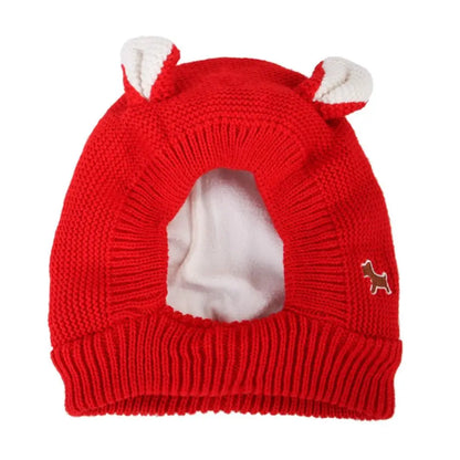 Quiet Dog Ear Muffs. Noise Protection. Pet Ear Covers. Knitted Hat. Anxiety Relief, Winter Warm Earmuffs For Medium Large Dogs. New