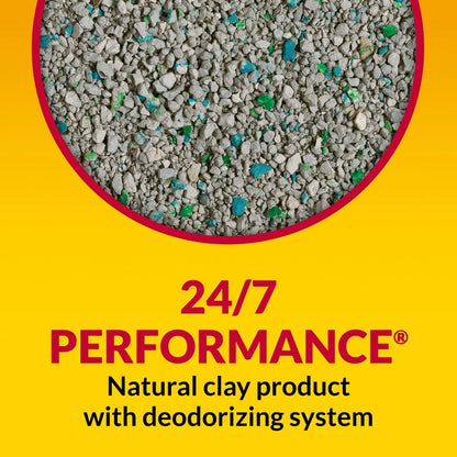 Multi-Cat, Non-Clumping Cat Litter. 48lb Odor Control, Low Dust Clay Litter 24/7 Performance ,Moisture Absorption Fresh Scent