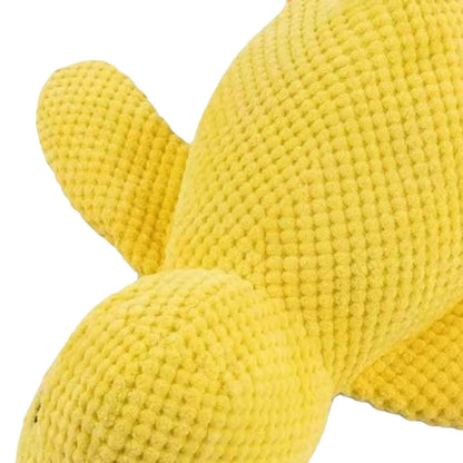 Duck dog toy, chew resistant, durable dog toy with quacking sound. teeth grinding relief. soft companion for small/large dog