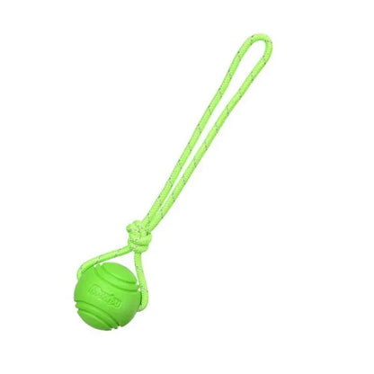 Dog Training Ball on Rope. Cotton Rope Ball. Nontoxic, Durable Interactive Dog Toy for Big/ Small Dogs. Catching/Throwing /Tugging